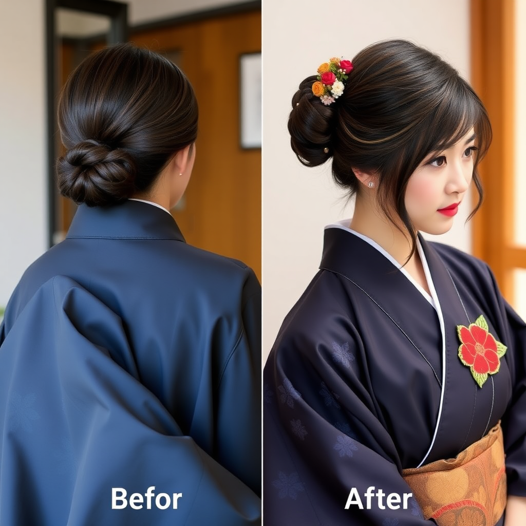 日本婚前婚后发型区别