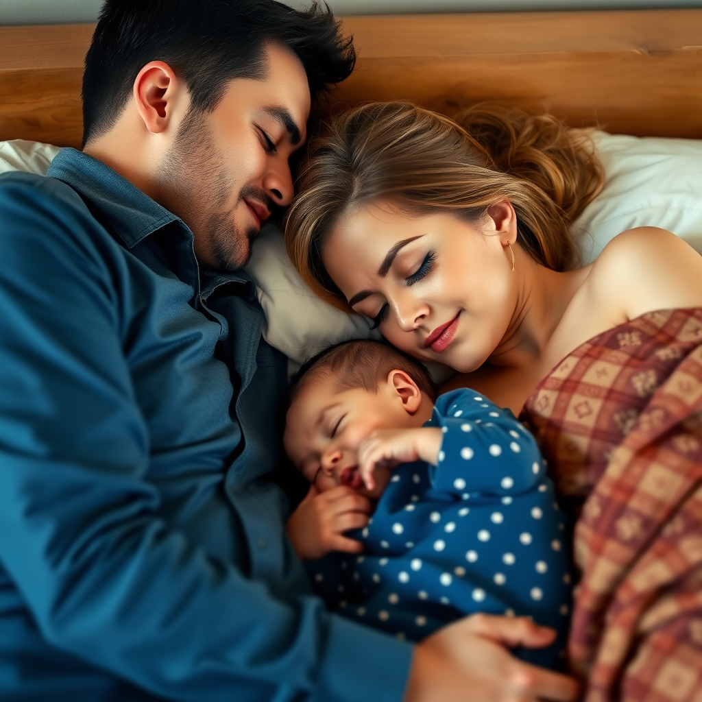婚后带宝宝睡觉状态