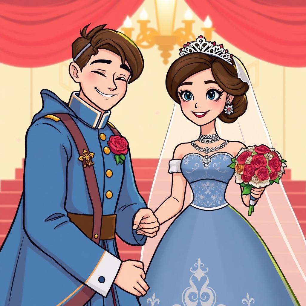 卡通公主婚后生活照
