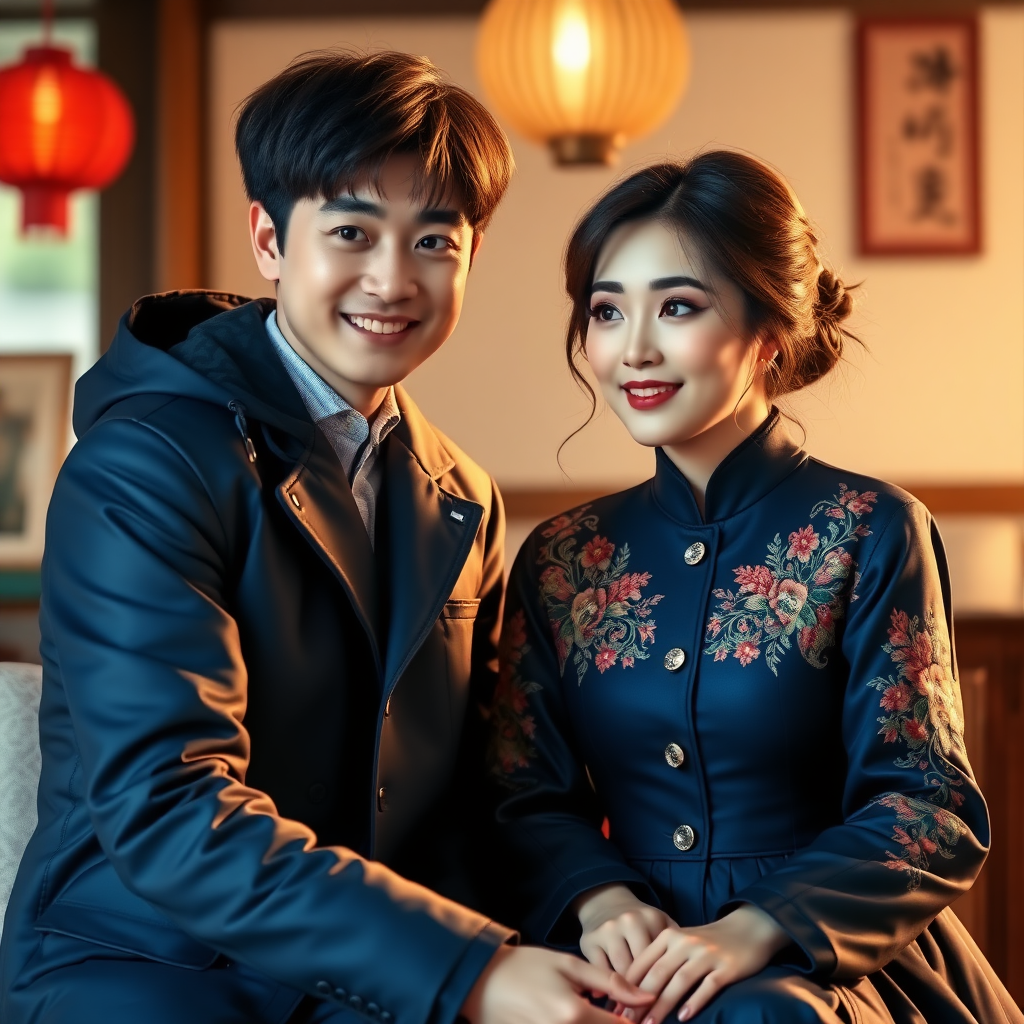 鹿晗甜蜜的婚后生活