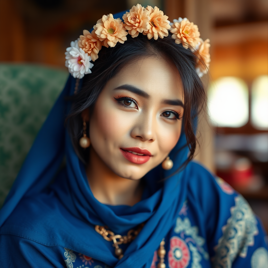 女演员闪婚后生活照