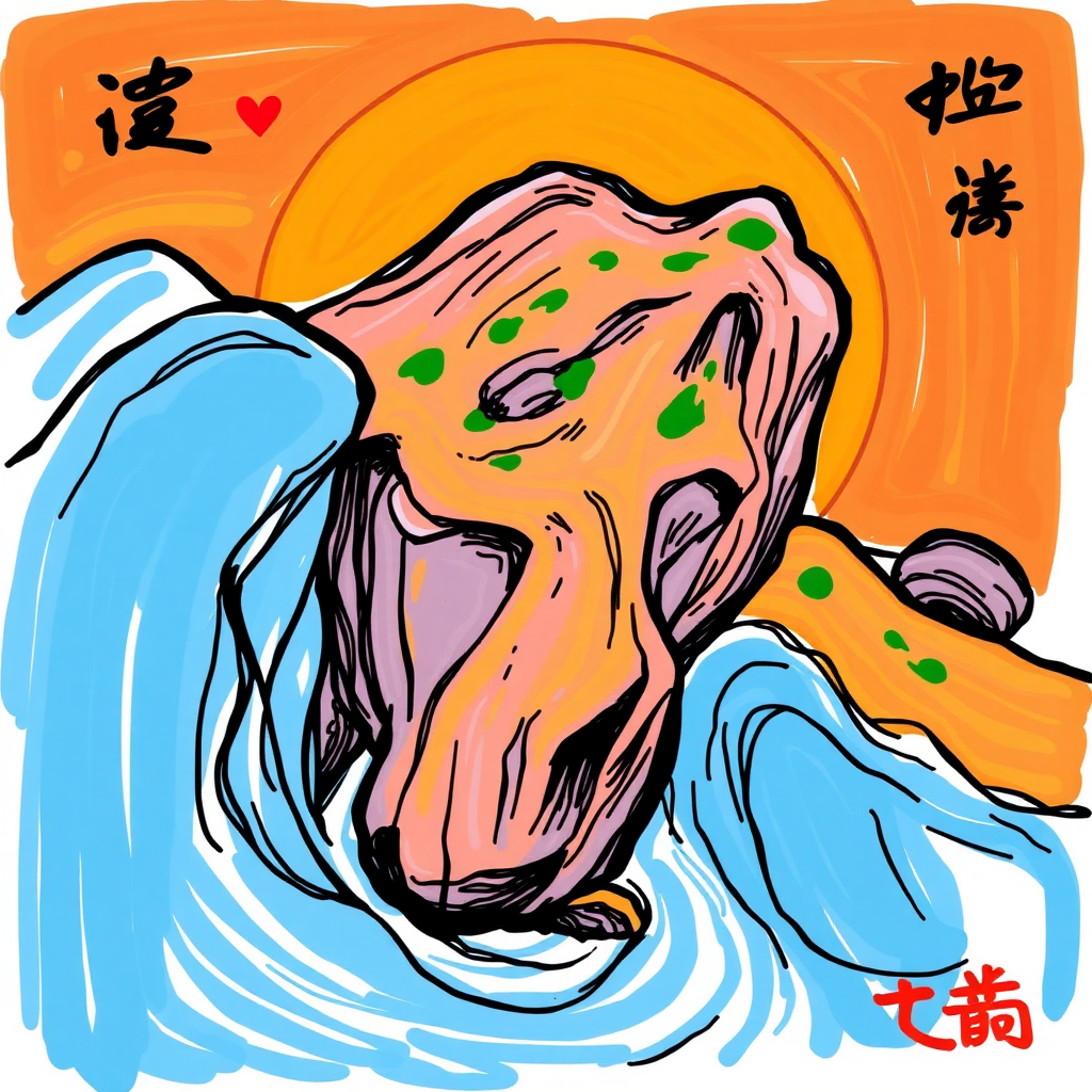 手绘婚后生活照