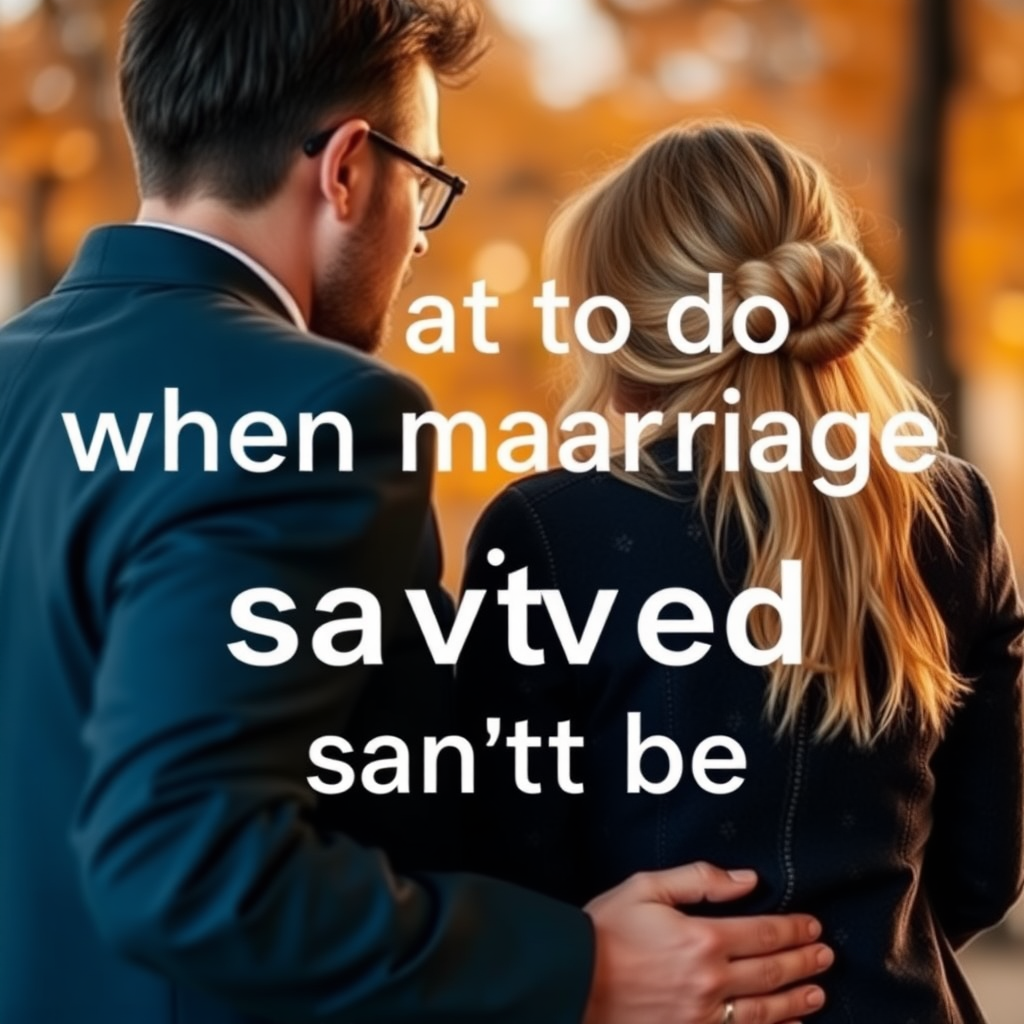 婚姻挽救不了了怎么办呀