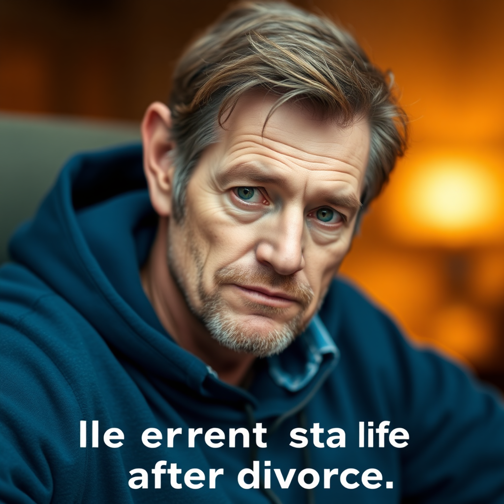 男子离婚后生活的现状是
