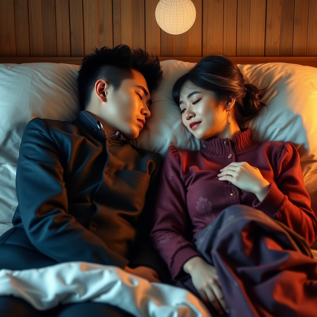 婚后夫妻睡觉状态好