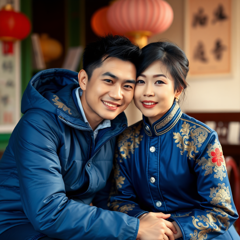 中国小伙结婚后生活照